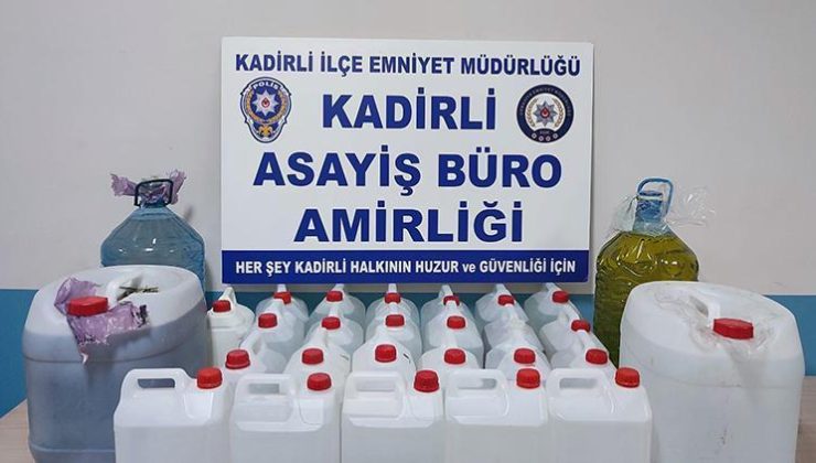 Osmaniye’de kaçak alkol operasyonunda 1 tutuklama