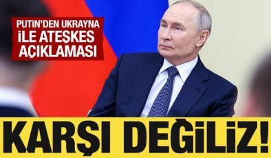 Putin, Ukrayna ile ateşkesi ‘Karşı değiliz’ diye duyurdu