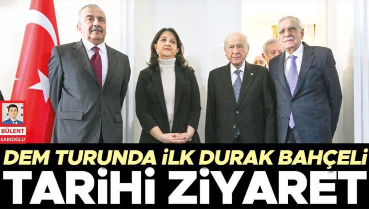 DEM Parti’den Bahçeli’ye tarihi ziyaret