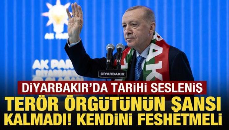 Son Dakika: Cumhurbaşkanı Erdoğan: Terör örgütü kendini feshetmeli!